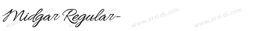 Midgar Regular字体转换